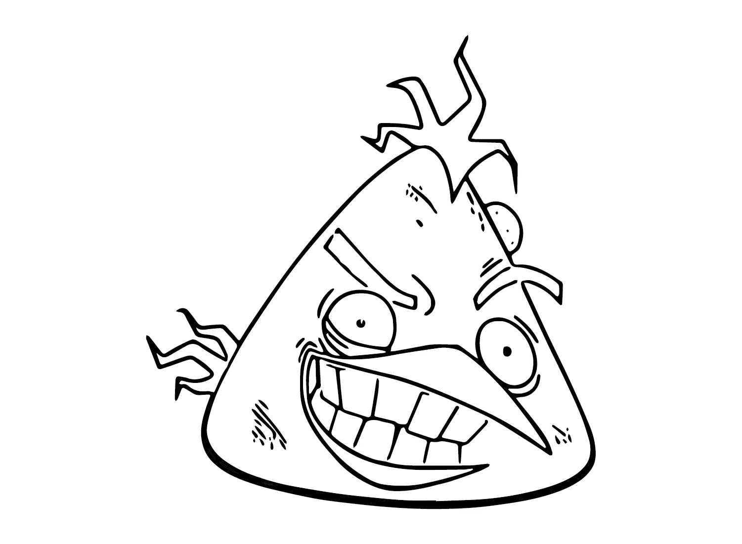 Chuck Angry Bird Coloring Pages 13