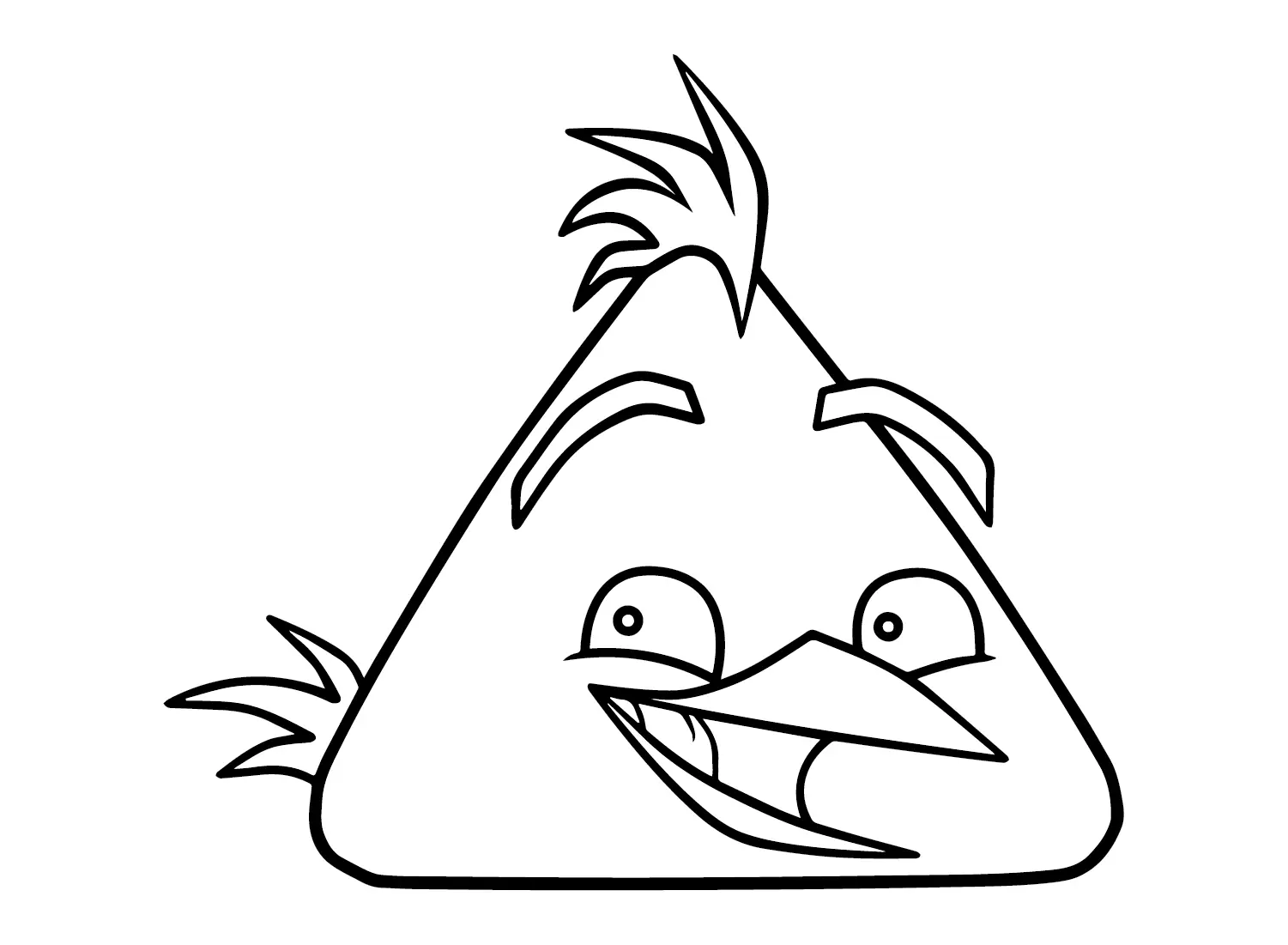 Chuck Angry Bird Coloring Pages 15