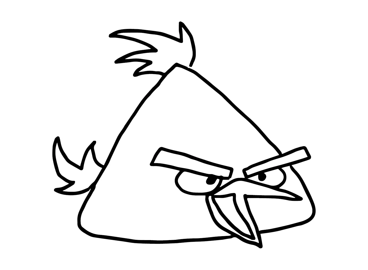 Chuck Angry Bird Coloring Pages 16