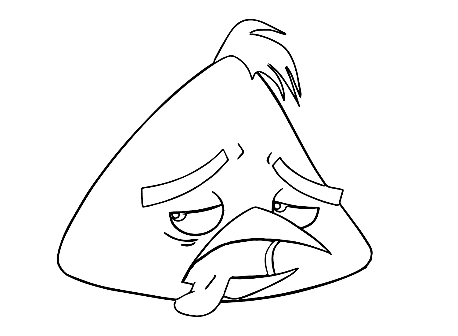Chuck Angry Bird Coloring Pages 20