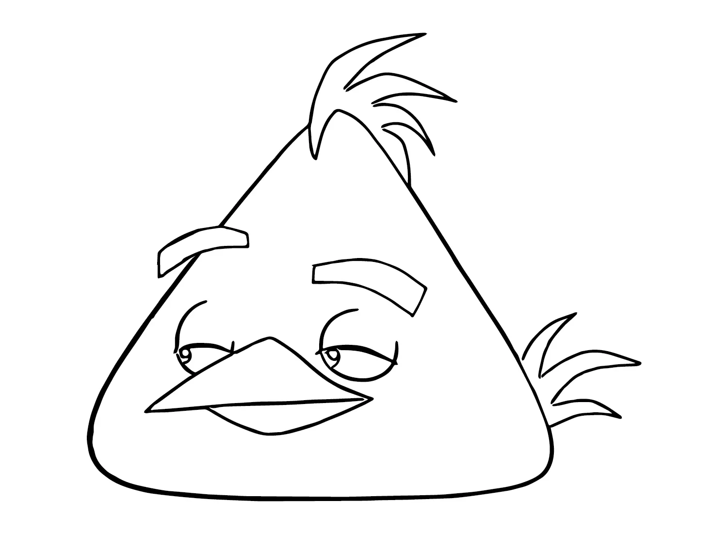 Chuck Angry Bird Coloring Pages 22