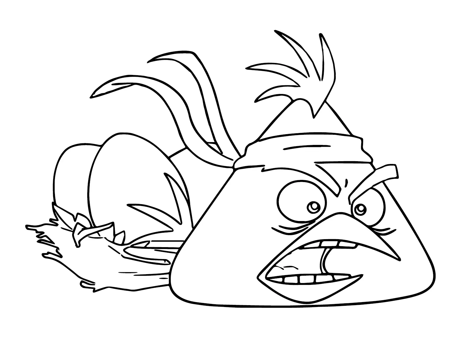 Chuck Angry Bird Coloring Pages 3