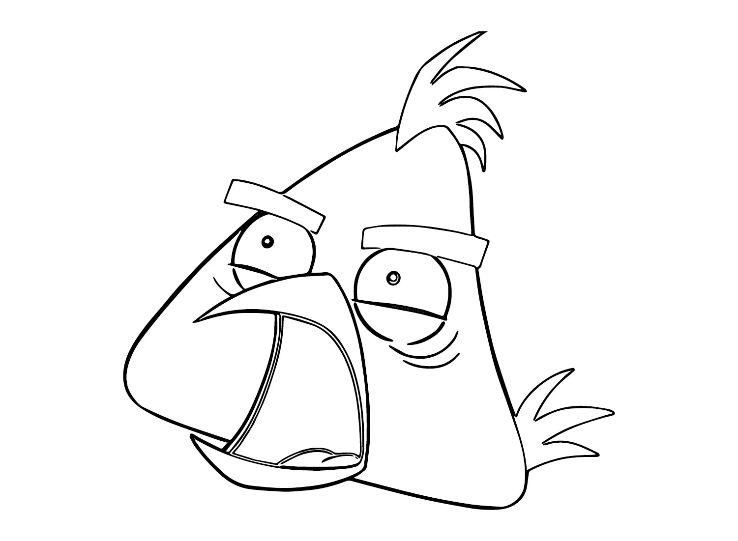 Chuck Angry Bird Coloring Pages 6