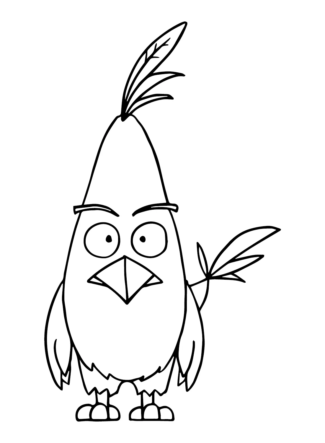 Chuck Angry Bird Coloring Pages 9