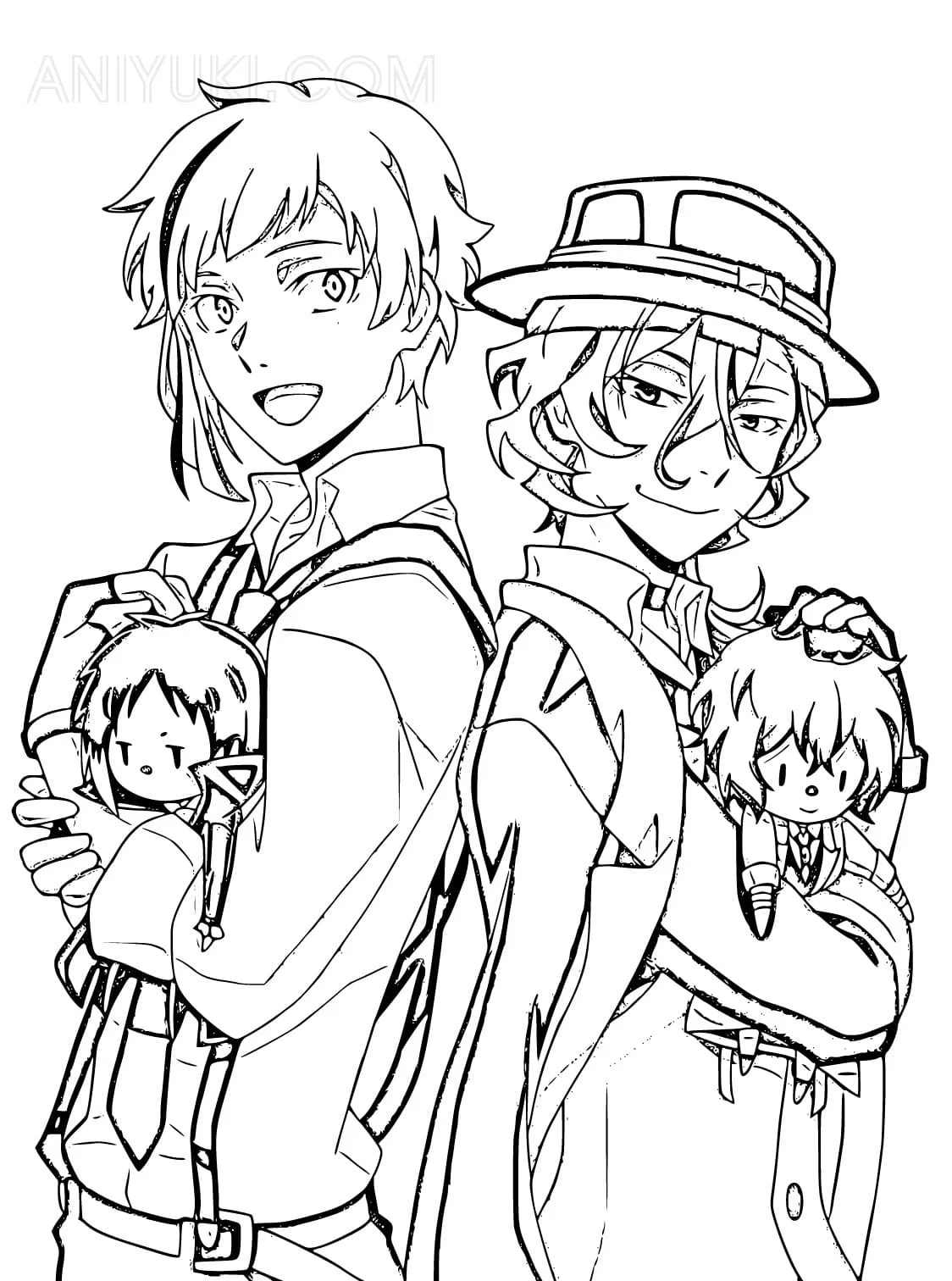 Chuuya Ausmalbilder 14