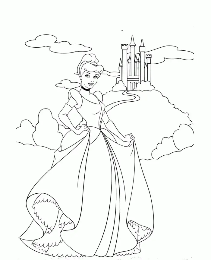 Cinderella Castle Coloring Pages 41