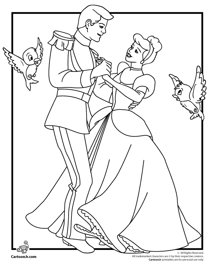 Ausmalbilder Cinderella 12