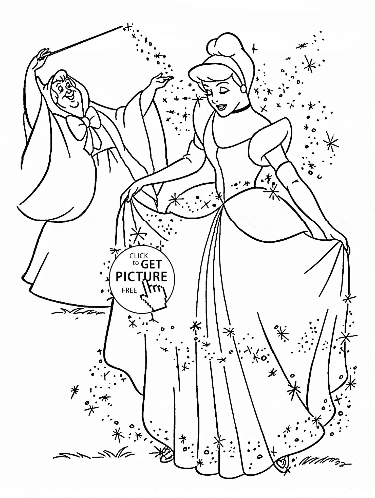 Ausmalbilder Cinderella 15