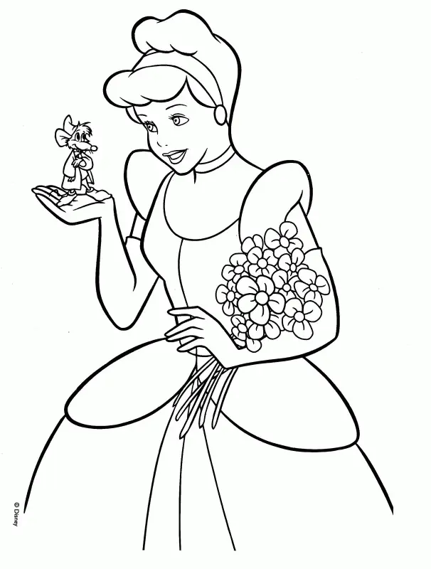 Ausmalbilder Cinderella 19