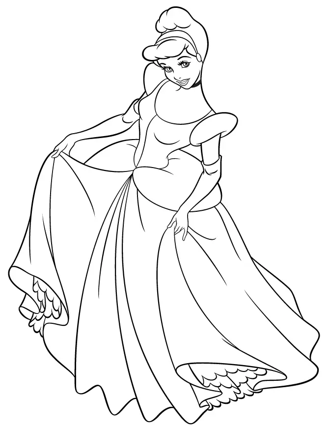 Ausmalbilder Cinderella 23
