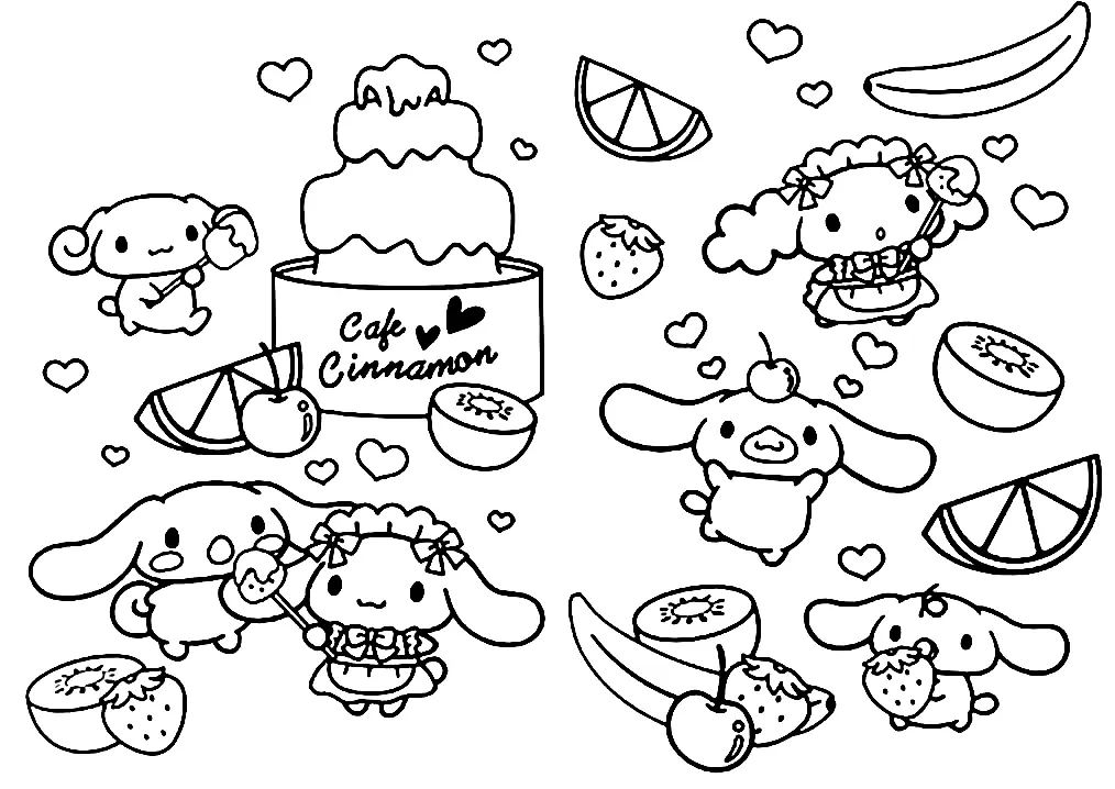 Cinnamoroll Para Colorear 10