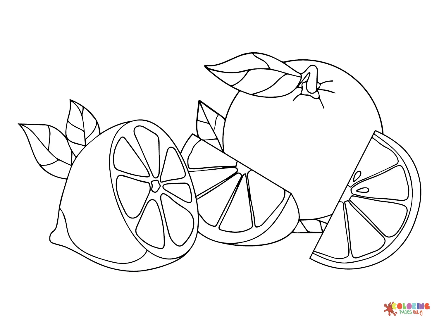 Citrus fruits Coloring Pages 10
