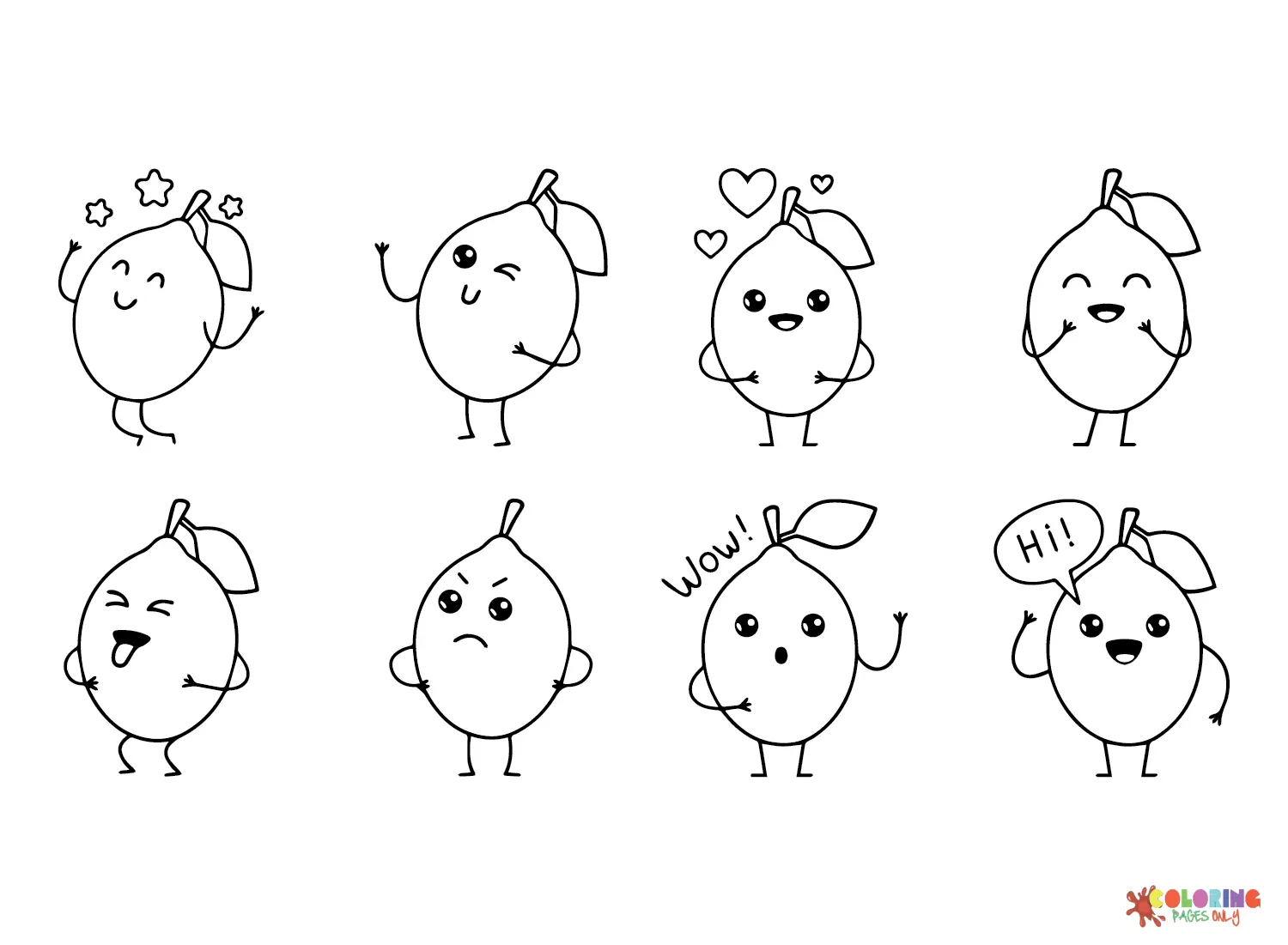 Citrus fruits Coloring Pages 18