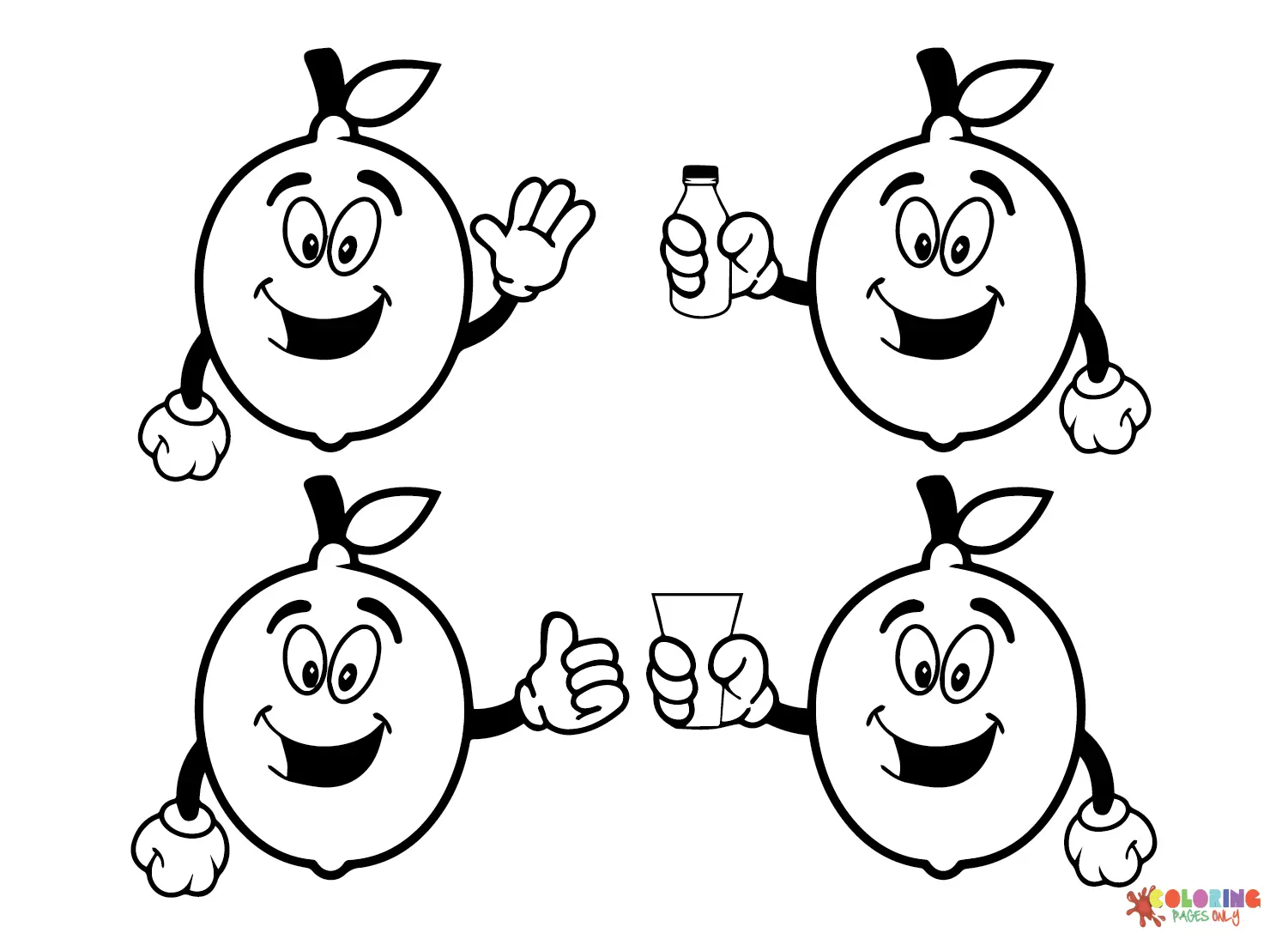 Citrus fruits Coloring Pages 8