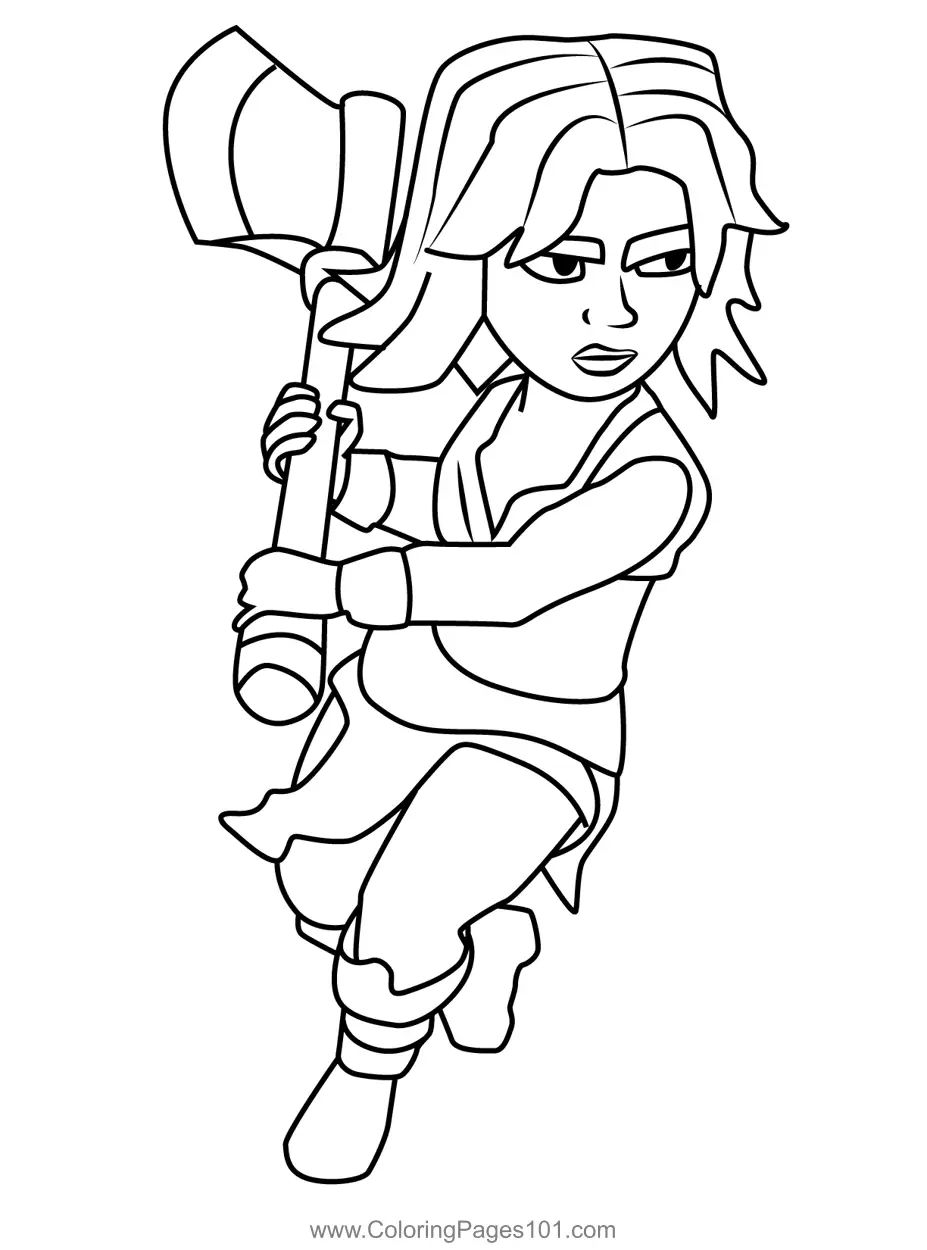 Clash of the Clans Coloring Pages 4