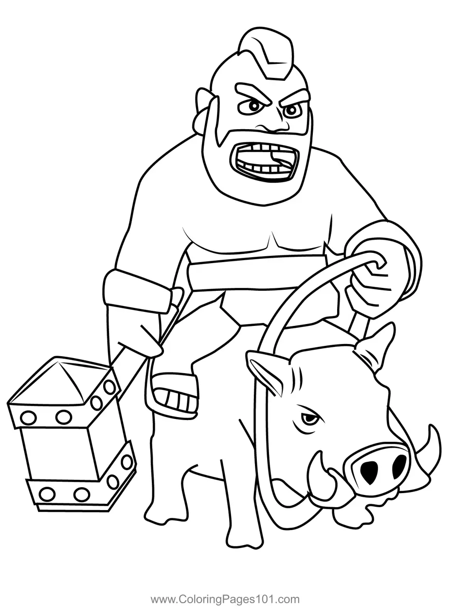 Clash of the Clans Coloring Pages 9