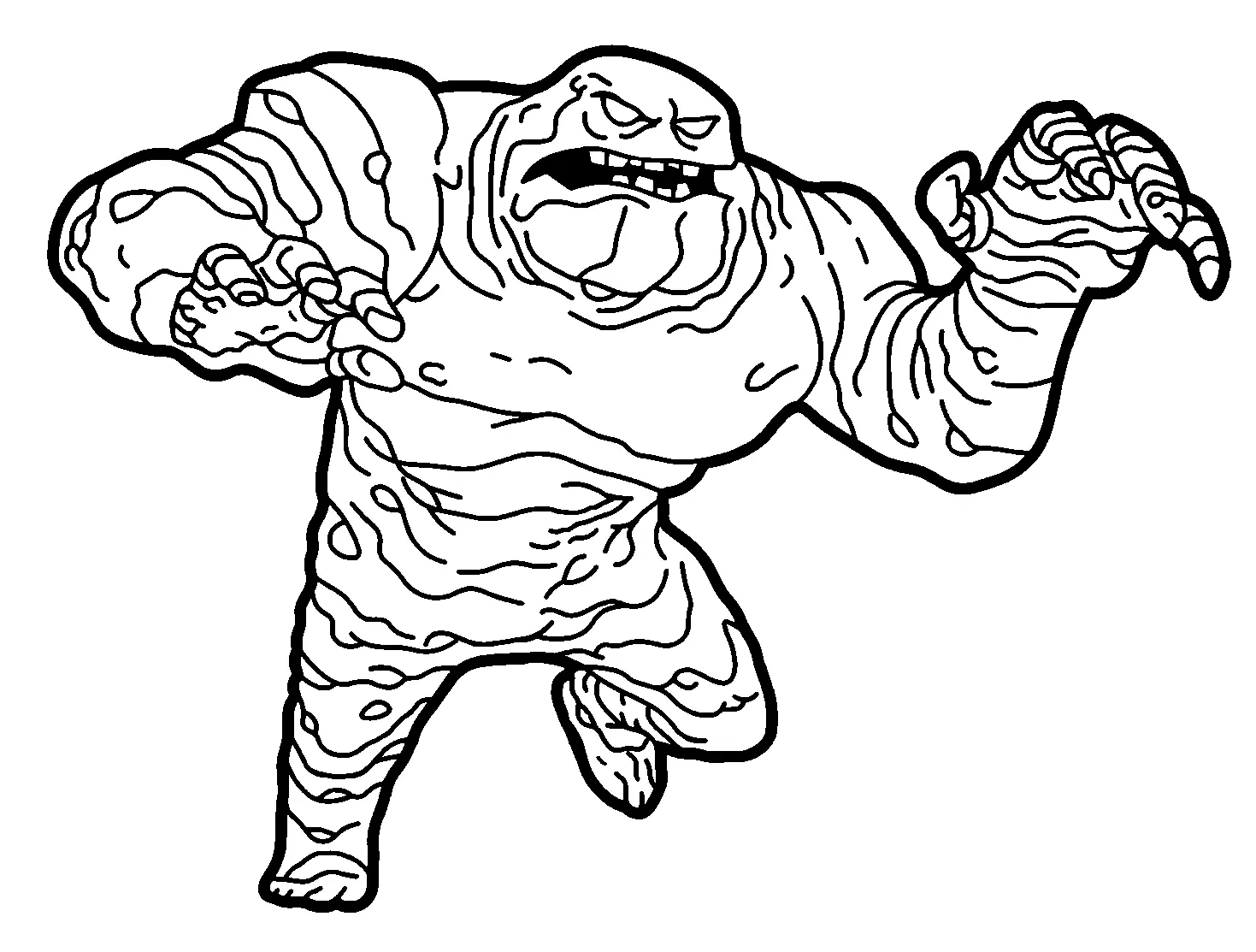 Clayface Ausmalbilder 4