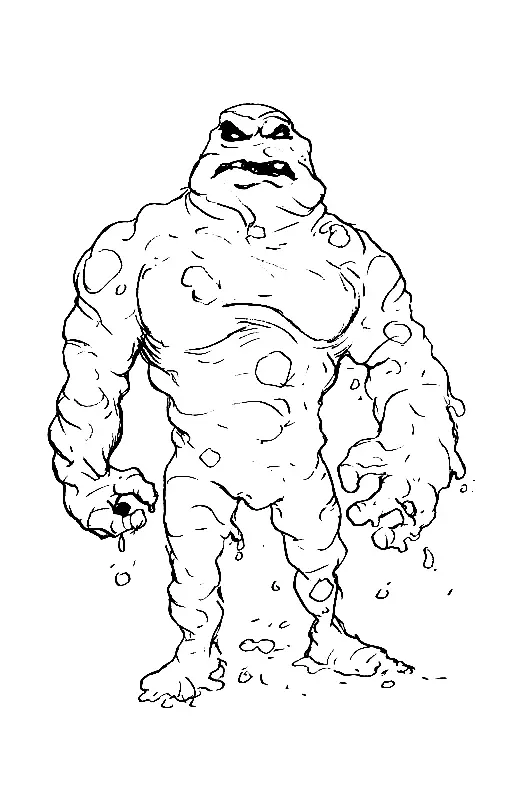 Clayface Ausmalbilder 5
