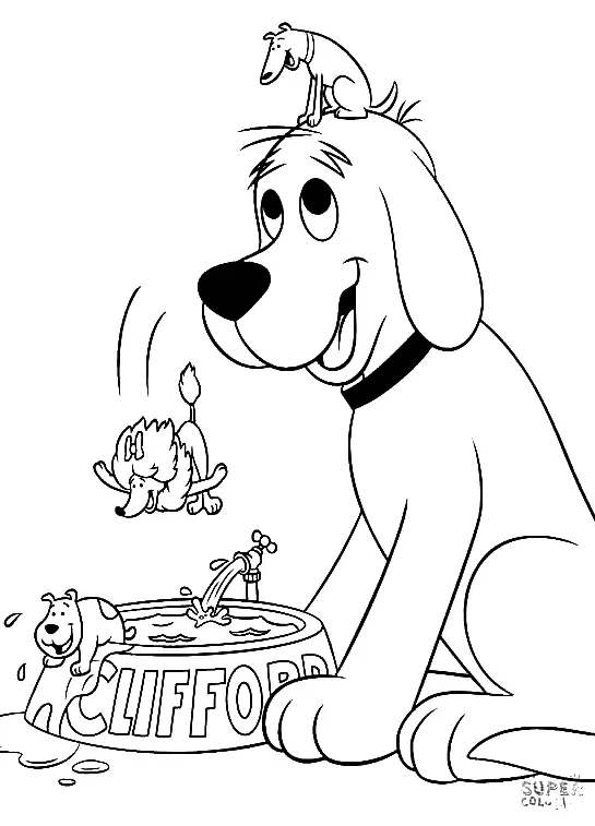 Clifford Coloring Pages 12