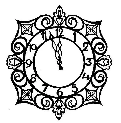 Reloj Para Colorear 17