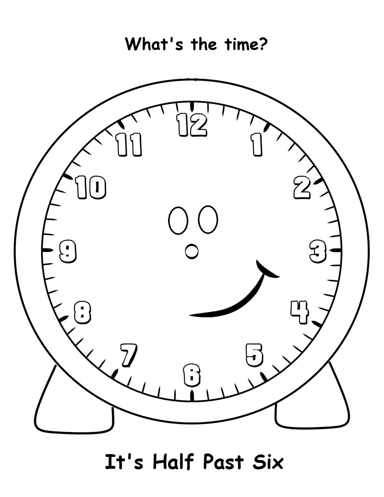 Reloj Para Colorear 29