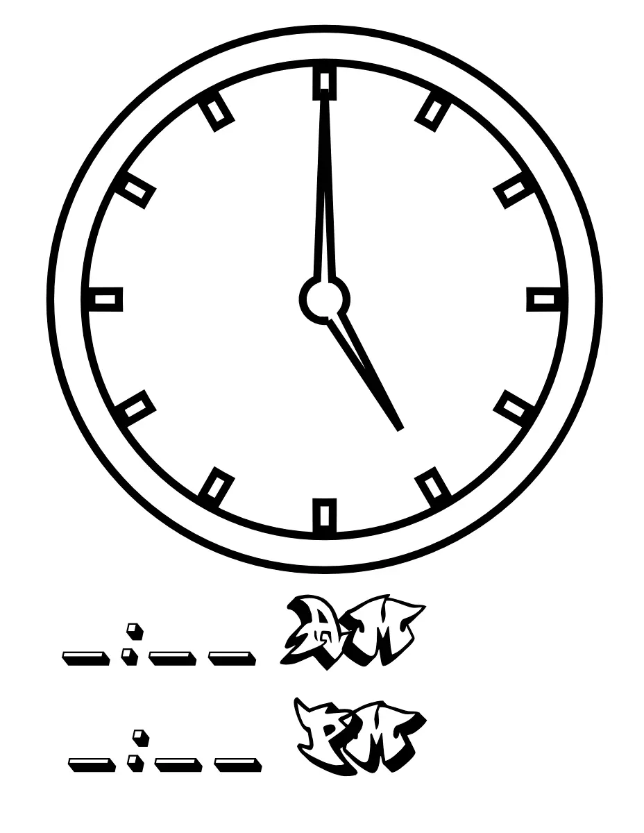 Reloj Para Colorear 41