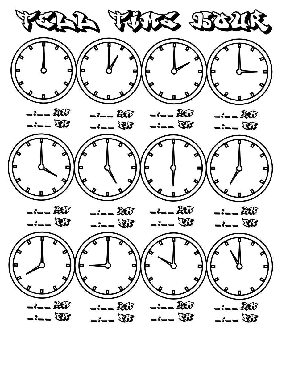 Reloj Para Colorear 43