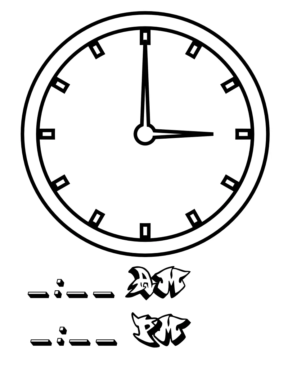 Reloj Para Colorear 46