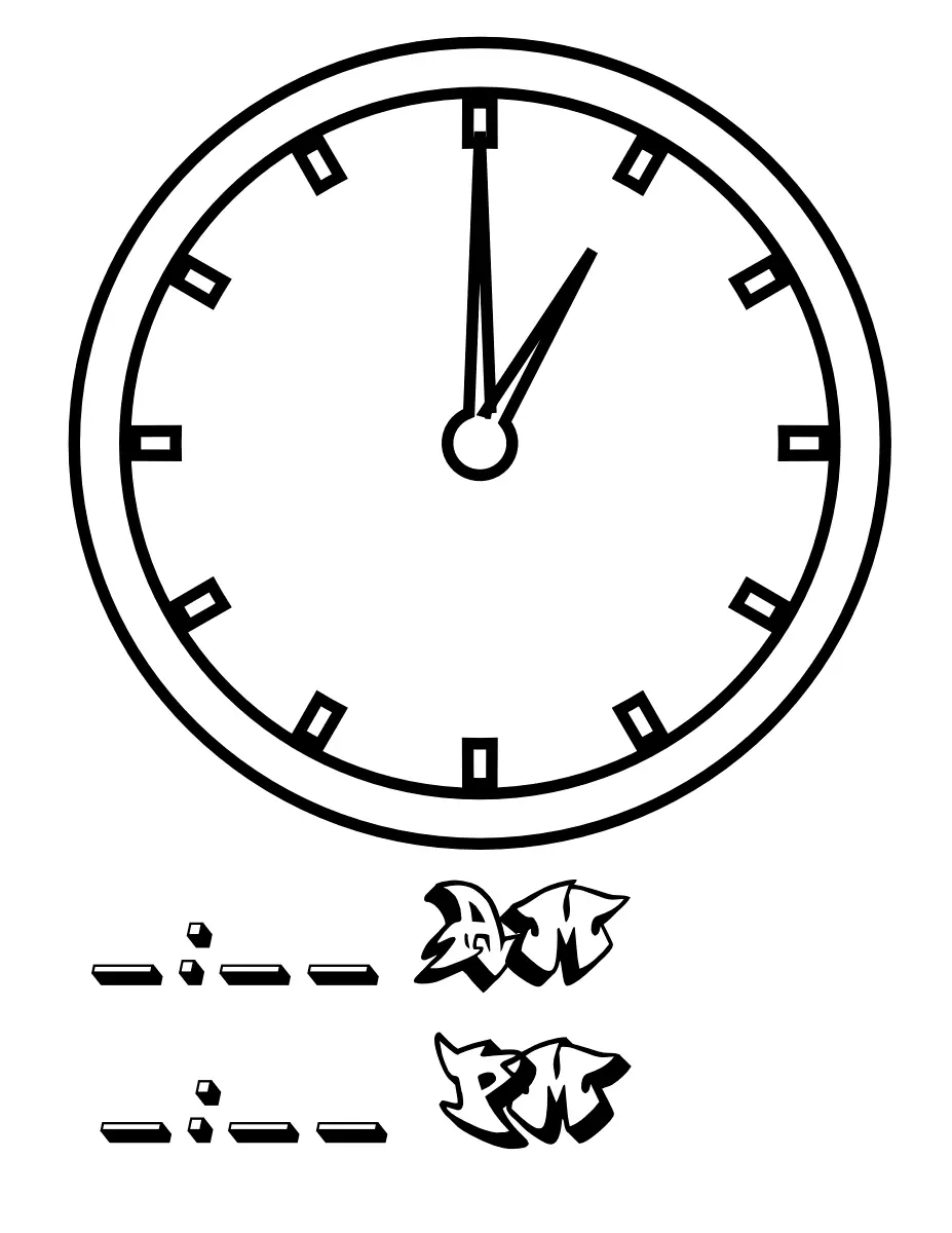 Reloj Para Colorear 48
