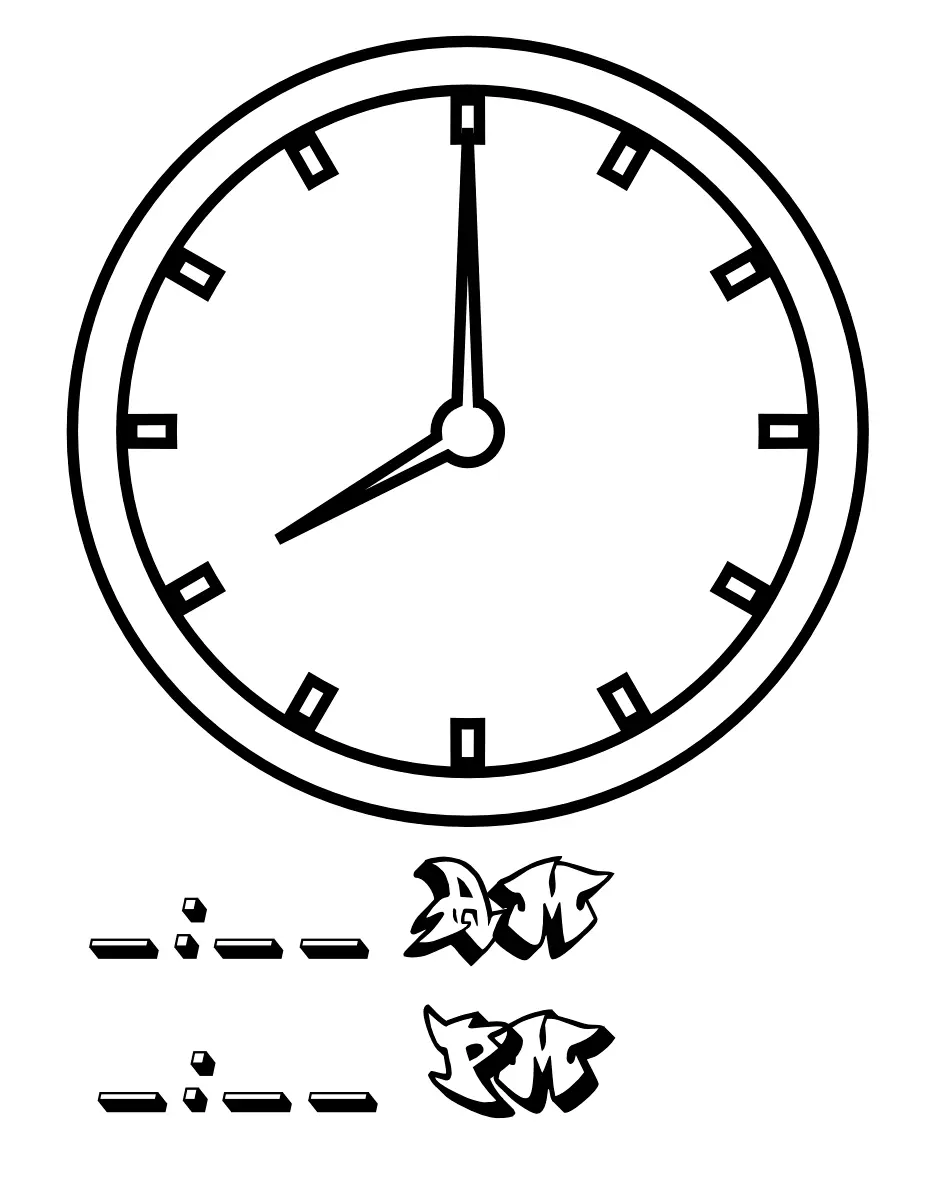 Reloj Para Colorear 50
