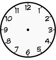 Reloj Para Colorear 6