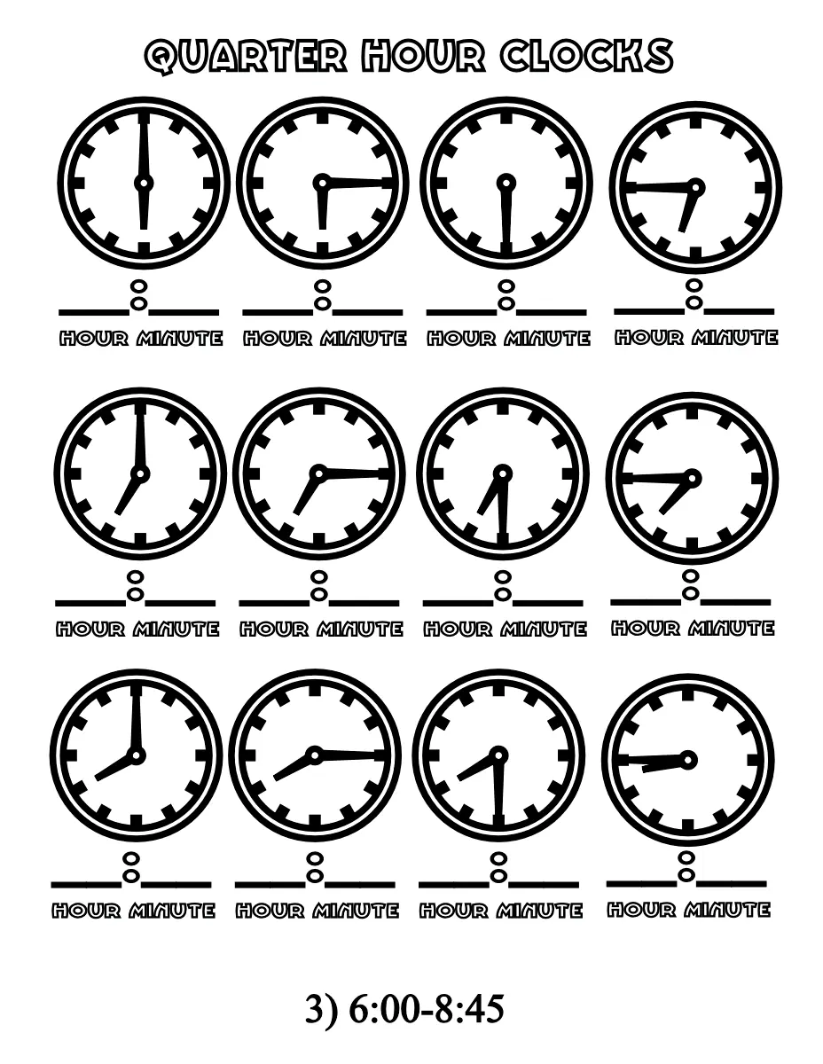 Reloj Para Colorear 62