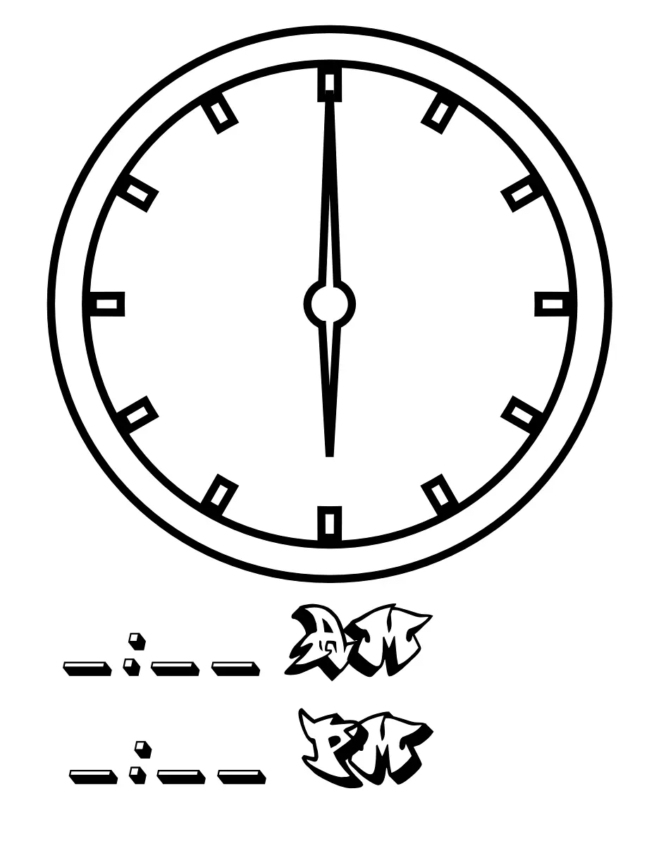 Reloj Para Colorear 80