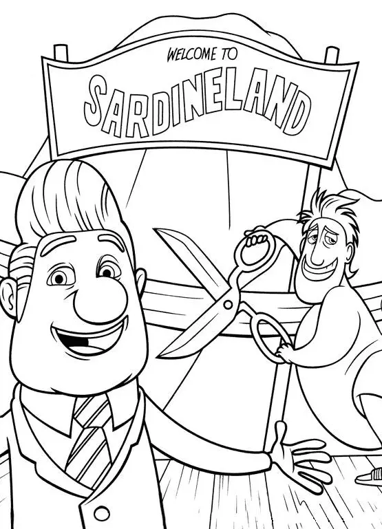 Cloudy with a Chance of Meatballs Coloring Pages 12