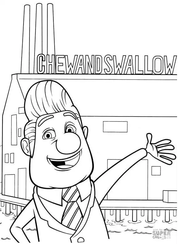 Cloudy with a Chance of Meatballs Coloring Pages 18