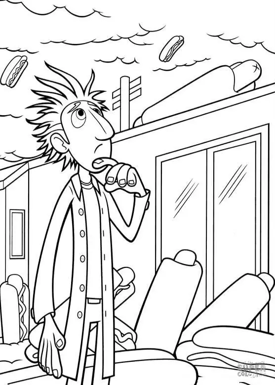 Cloudy with a Chance of Meatballs Coloring Pages 19