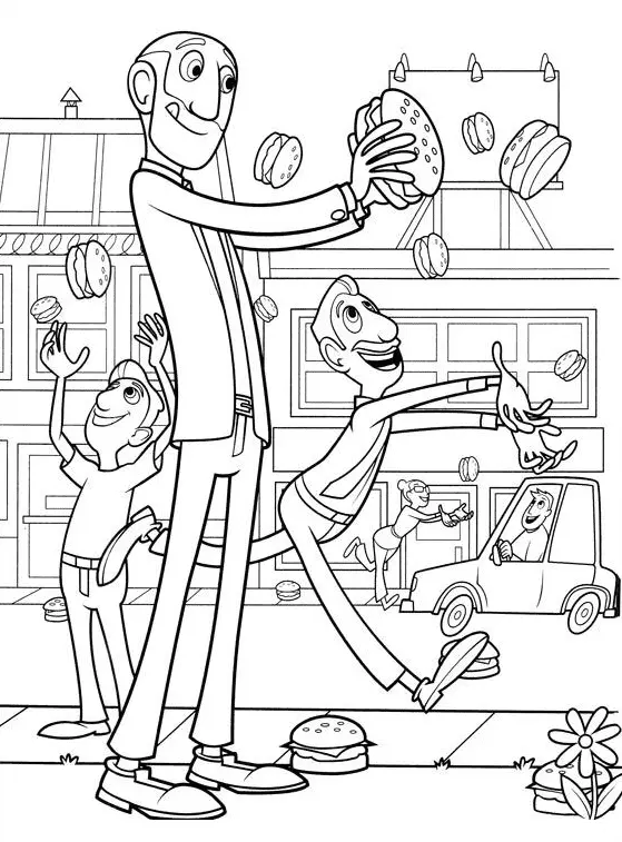 Cloudy with a Chance of Meatballs Coloring Pages 22