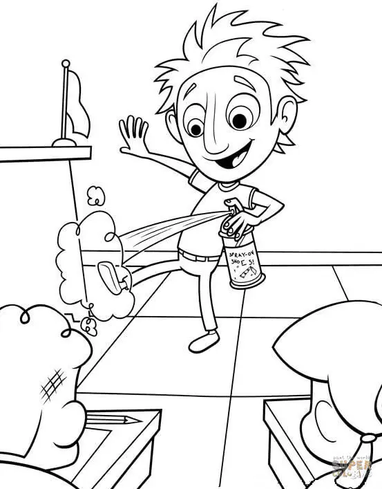 Cloudy with a Chance of Meatballs Coloring Pages 30