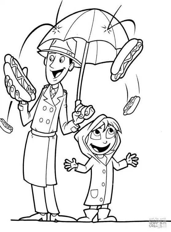 Cloudy with a Chance of Meatballs Coloring Pages 31
