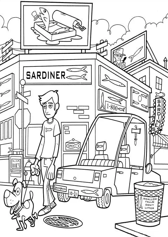 Cloudy with a Chance of Meatballs Coloring Pages 39