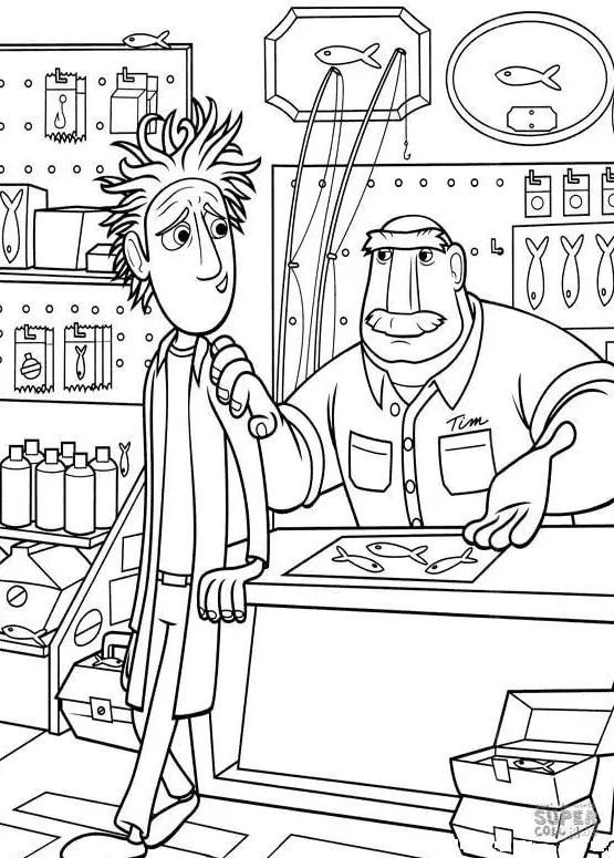 Cloudy with a Chance of Meatballs Coloring Pages 46