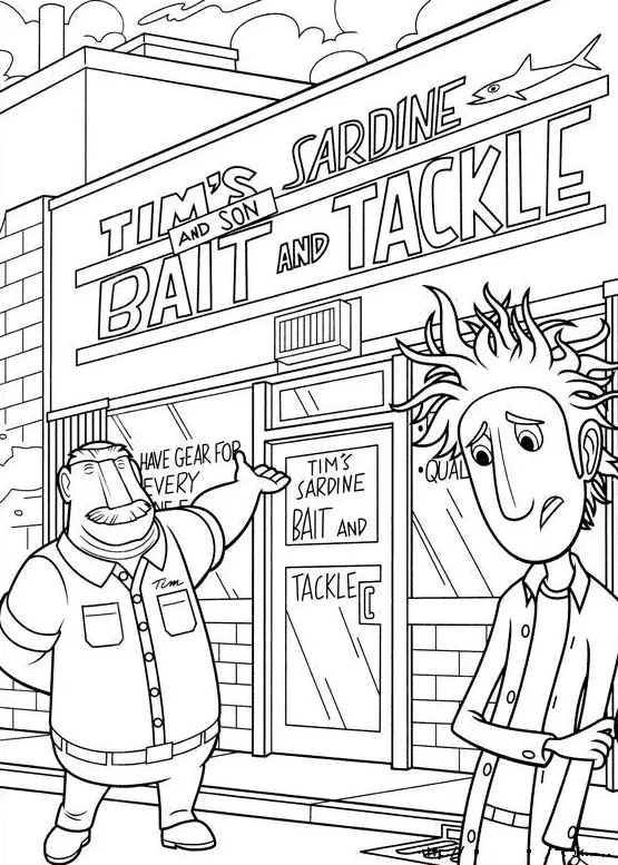 Cloudy with a Chance of Meatballs Coloring Pages 47