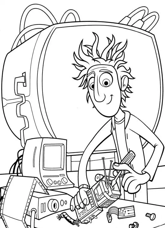 Cloudy with a Chance of Meatballs Coloring Pages 8