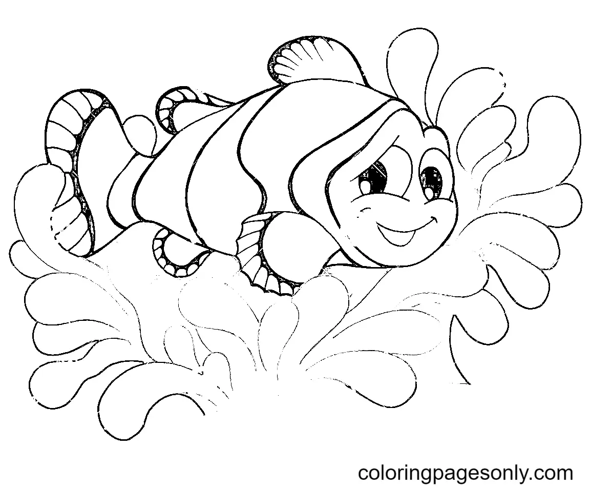 Desenhos de Peixe-Palhaco Para Colorir 6