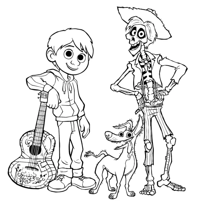 Desenhos de Coco Para Colorir 10