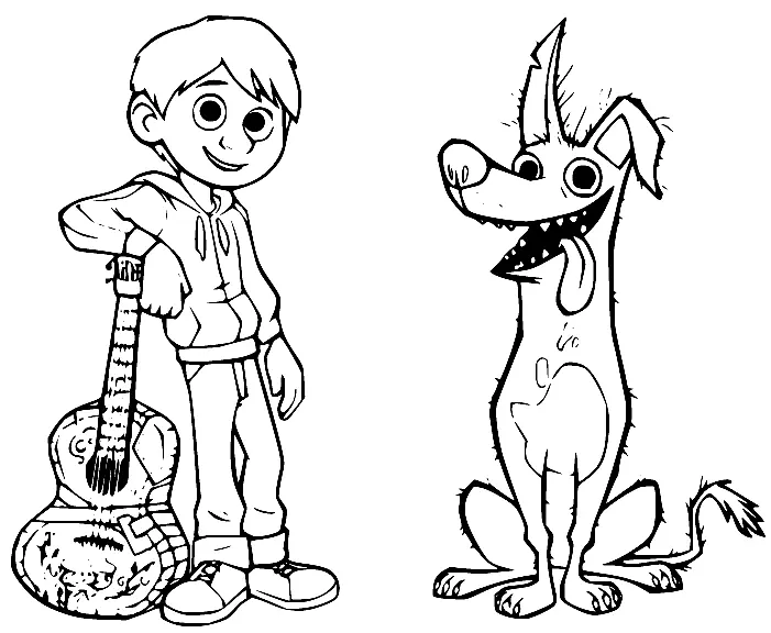 Desenhos de Coco Para Colorir 11