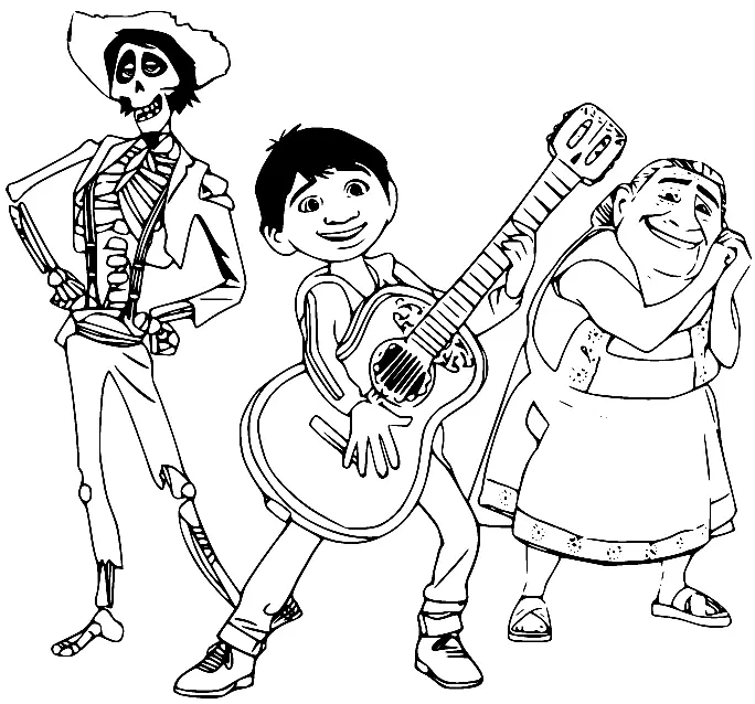 Desenhos de Coco Para Colorir 13