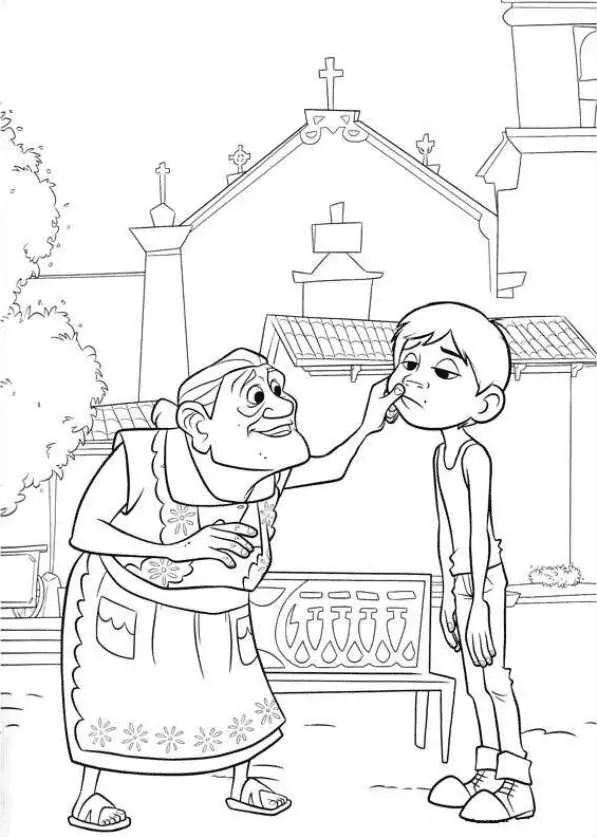 Desenhos de Coco Para Colorir 21