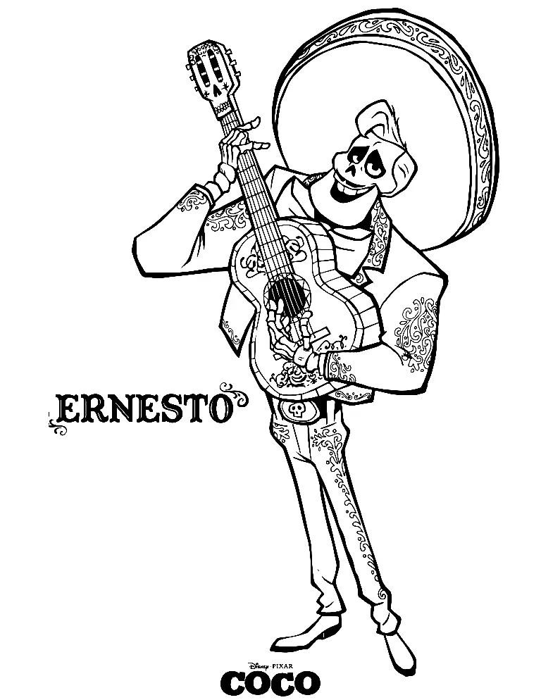 Desenhos de Coco Para Colorir 26