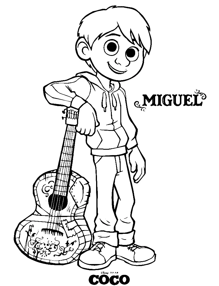 Desenhos de Coco Para Colorir 3